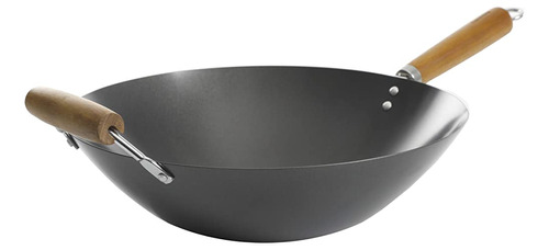 Kenmore Hammond Wok De Acero Al Carbono De Fondo Plano, 14 P