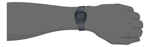 Batería Watch Casio Black Out De 100 M, Resistente Al Agua D