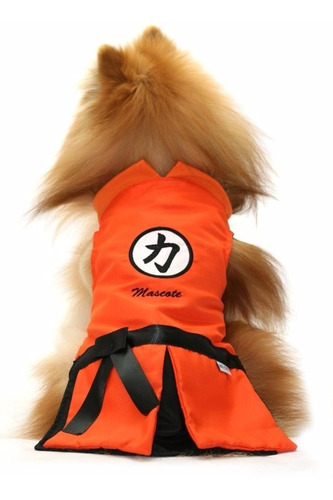 Fantasia Para Cachorros Cães Kung Fu Goku Pet - Tam P