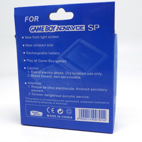Cargador O Adaptador De Corriente Game Boy Sp Nuev