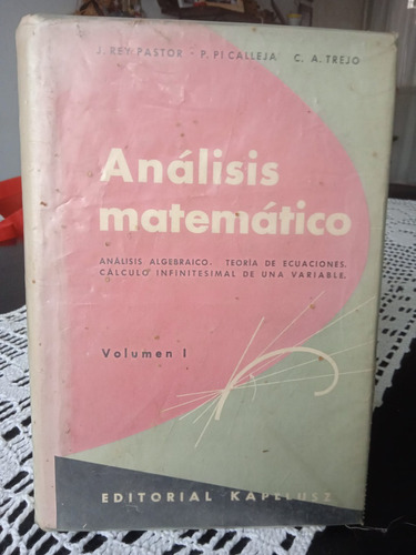 Análisis Matemático Rey Pastor Vol 1 Y 2