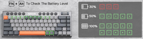 Teclado Mecanico Redragon Horus Se K609 Rgb Pro Gris Inglés Internacional