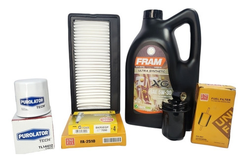 Kit De Afinacion Dodge Atos 2001-2004 Bujias Filtro Aceite 