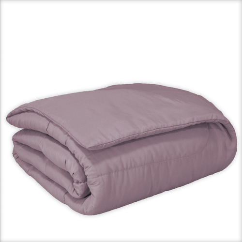 Edredom Solteiro Bordado Micropercal 200 Fios Macio Cor Rose