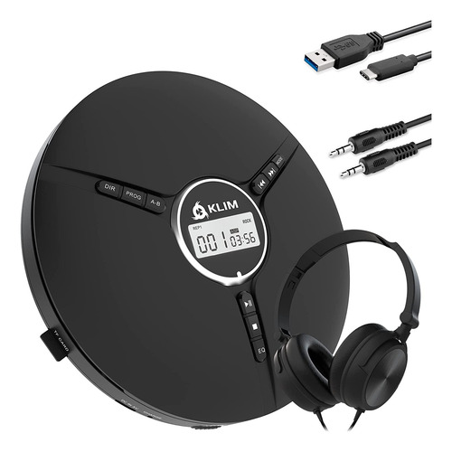Discman Auriculares, Reproductor De Cd Portátil Auricu...