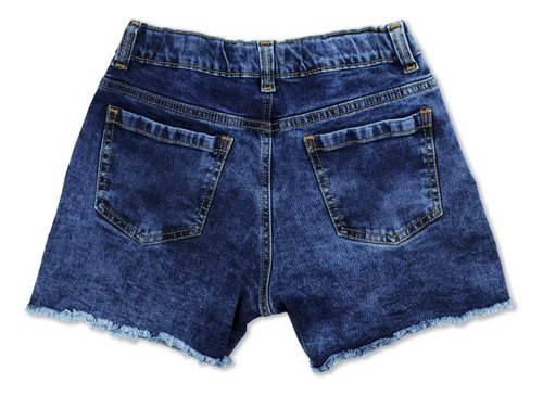 Coqueta Short Niña Con Estampado De Flores Azul