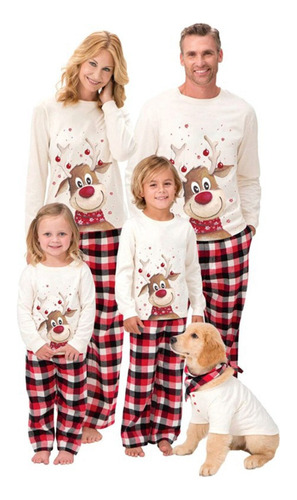 Ut Conjunto De Pijama Navideño Para Parejas, Diseño De Alce