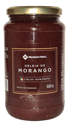 Geleia Sabor De Morango 65% Da Fruta Italiana Pote 680g