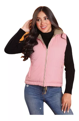 Chaleco Impermeable para Mujer Color Rosa Talla XL