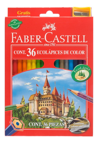 Ecolápiz X36 Largos + Sacapuntas Faber-castell