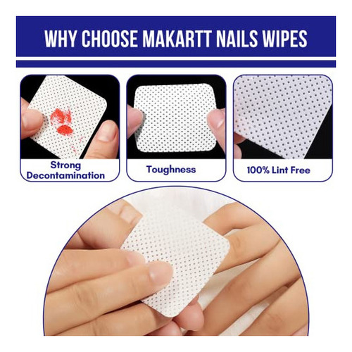 Almoadilla Quita Esmalte Makartt Toallitas Para Uñas Sin Pel
