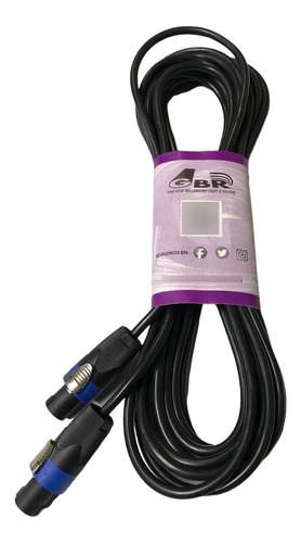 Cable Bafle Audio Speakon Speakon 20 Mts 2x1mm Profesional