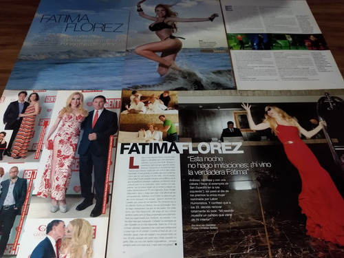 (as025) Fatima Florez * Recortes Revistas Clippings (Usado)