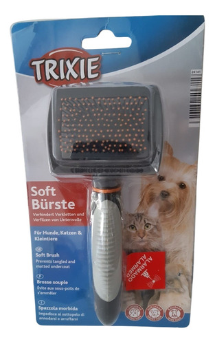 Cepillo Suave Trixie De Masaje Para Mascotas