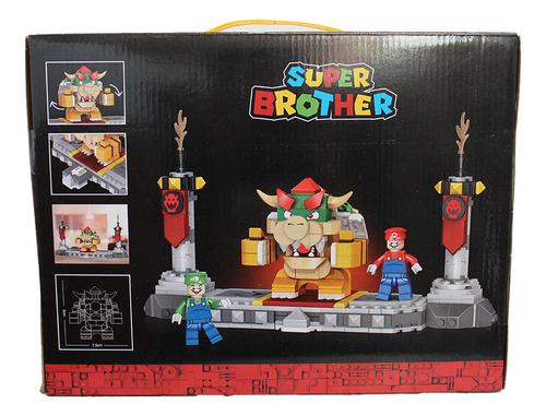 Set Armable Super Mario Bros, Bowser, Lugi, Mario