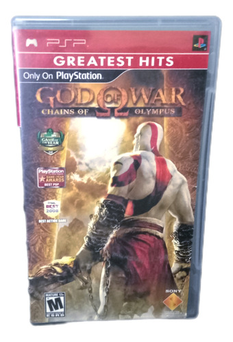 God Of War Chains Of Olympus Greatest Hits Sin Manual Psp (Reacondicionado)