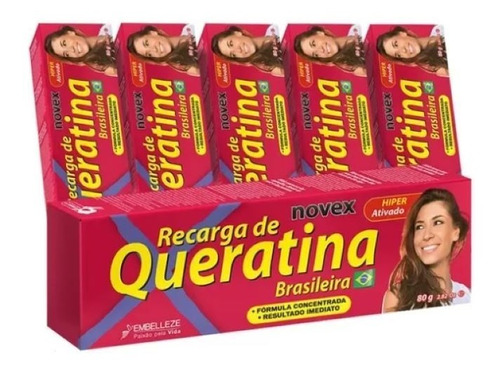 Keratina Brasileña Concentrada Novex Cabellos Dañados 80g