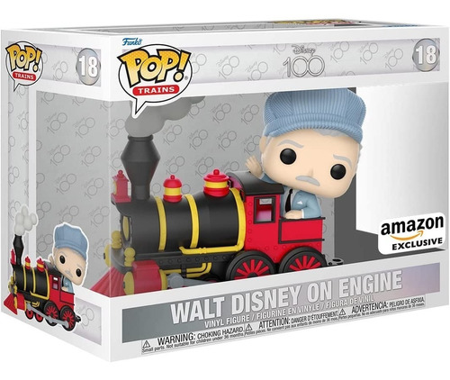 Funko Pop Disney 100 Walt Disney On Engine Amazon Exclusive