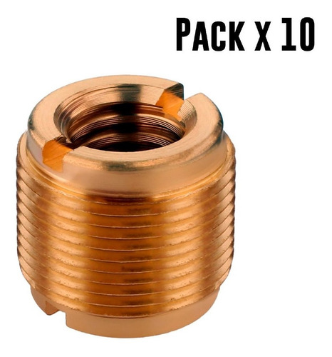 Pack X 10 Adaptador De Rosca Metal 3/8 A 5/8 Acc 38-58x10