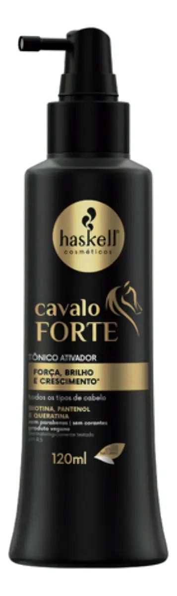 Tônico Capilar Ativador Haskell Cavalo Forte 120ml | Fortalecimento e crescimento | Sem Enxague