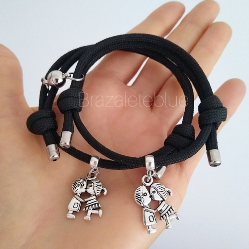 Imagen 3 de 3 de Pulseras Para Parejas, Enamorados, Con Imán, Magnéticas
