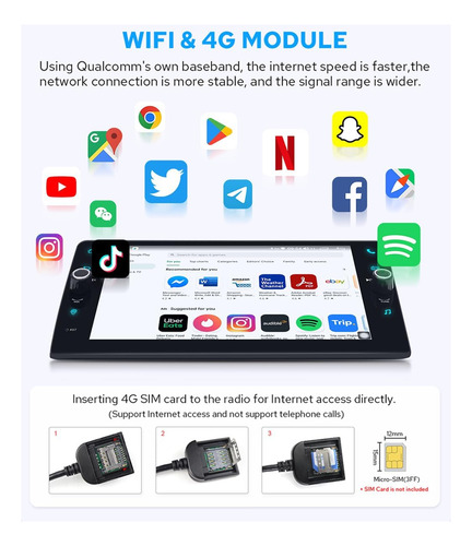 Radio De Coche 8 Estéreo Con Carplay Y Android Auto - 1280x