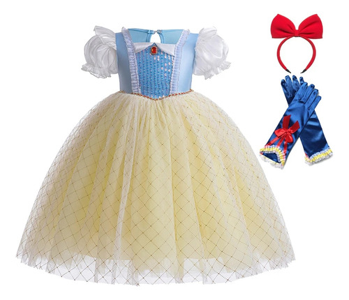 Vestido De Nieve Para Niñas Y Niños  Disfraz De Princesa [u]