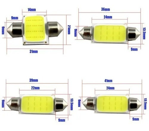 Lampada Led Torp 12v 6led Bco Al 1606 (unitário)
