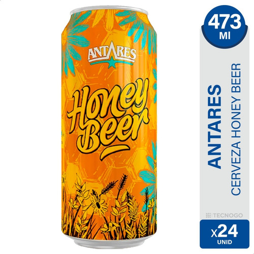 Cerveza Antares Honey Beer Lata Artesanal X24 - 01mercado