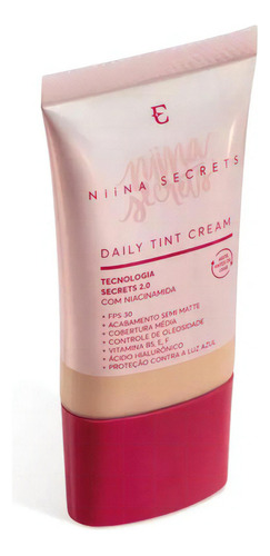 Base de maquiagem em líquida Niina Secrets Daily Tint Cream Base Multifuncional Daily Tint Cream - 25mL