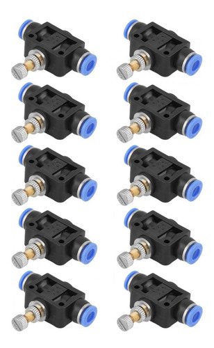 Válvula De Flujo Neumática 10pcs/set De Control Neumático De