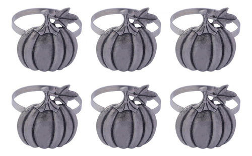 6x Servilleteros De Calabaza Hebillas Para Servilletas,