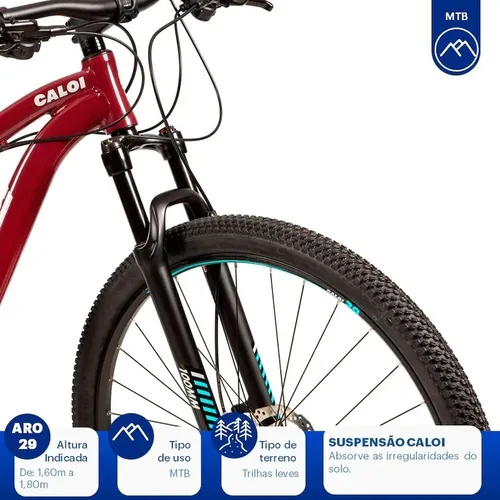 Bicicleta caloi 2025 aro 29 mujer