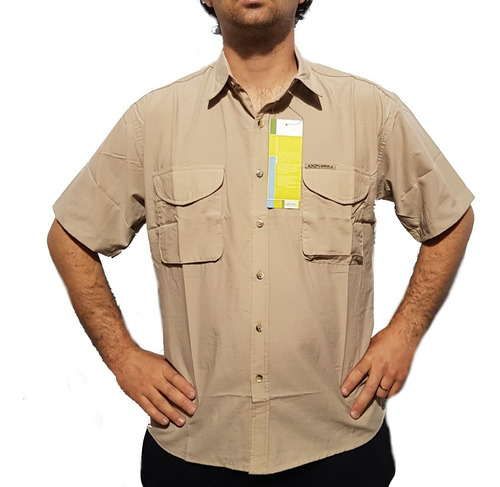 Camisa Hombre Explora Manga Corta Secado Rápido. 2 Bolsillos