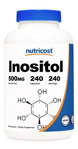 Original Nutricost Inositol Capsulas 500mg, 240 Capsulas