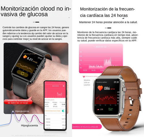 Reloj Inteligente Blood Sugar Con Nfc (responder/llamar)