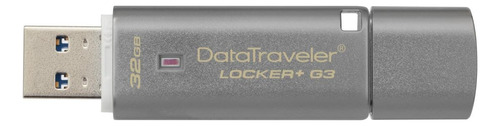 Memoria USB Kingston DataTraveler Locker+ G3 DTLPG3 32GB 3.0 plateado