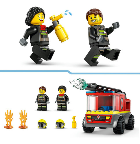 Lego City Camión De Bomberos Con Escalera Juguete 60463