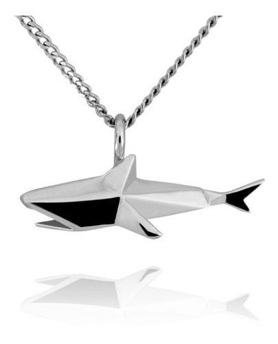 Dije Origami Tiburon De Plata