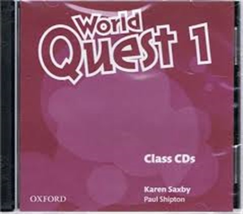 World Quest 1 - Audio Cd, De No Aplica. Editorial Oxford University Press, Tapa Tapa Blanda En Inglés Internacional, 2013