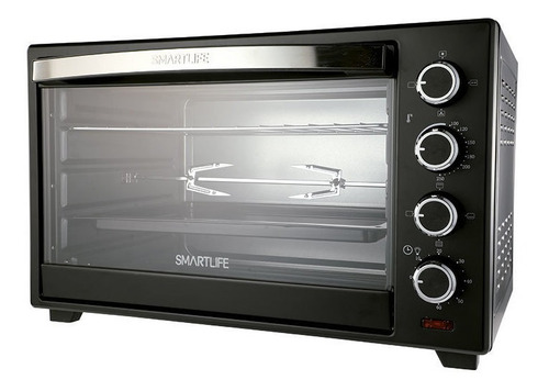 Imagen 1 de 3 de Horno De Mesa Eléctrico Smartlife Sl-tor050 50l Negro 220v