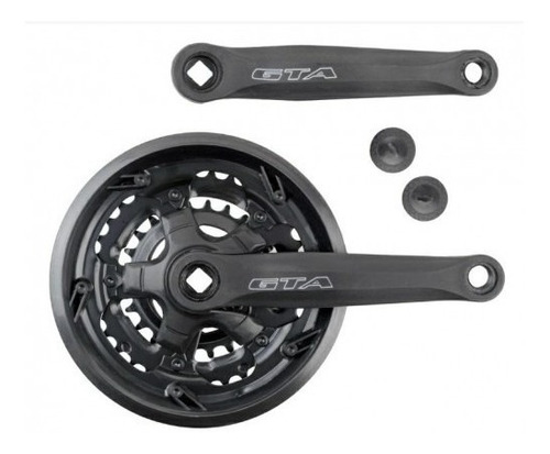 Imagem 1 de 1 de Pedivela Mtb Gta Triplo Aço Revestido 42/34/24 Bicicleta