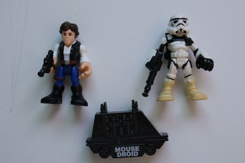 Star Wars Galactic Heroes Han Solo Sandtrooper Mouse Droid (Usado)