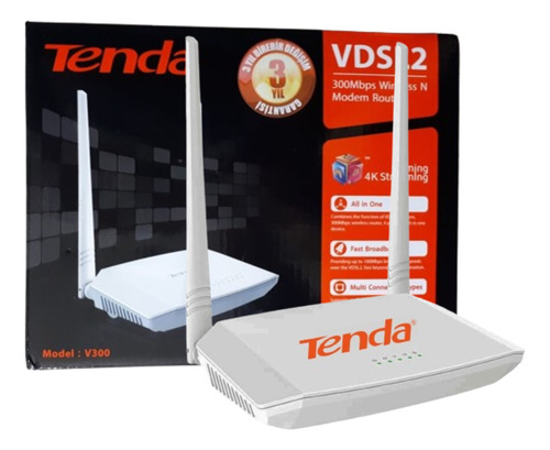 Modem Router Fibra Vdsl Tenda Aba 300mbps Internet Wifi 123