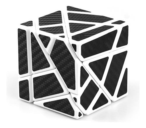 Cuberspeed Fantasma 3x3 Blanco Con Pegatina Negra Cubo Mág.