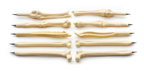 Imagen 5 de 5 de Set 12 Lápices Forma De Hueso Kinesiólogo/médico/veterinario