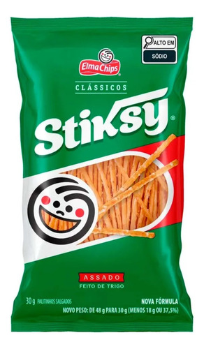 Salgadinho Stiksy Elma Chips Pequeno Kit 10 Pacotes Atacado