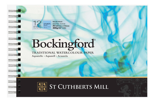 Block Papel Acuarela Bockingford 29.7x21cm 300grs