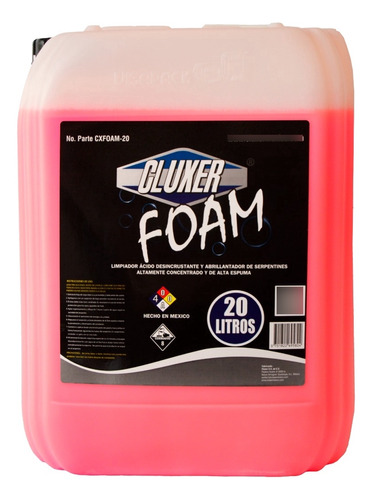 Foam Cleaner Rosa 20 Lt Limpia Serpentin Quita Sarro