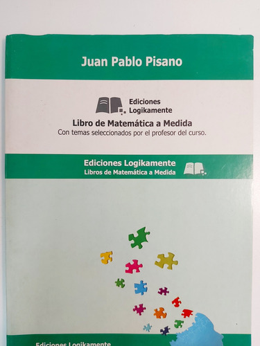 Libro De Matemática Medida - Juan Pablo Pisano (g) (Usado)